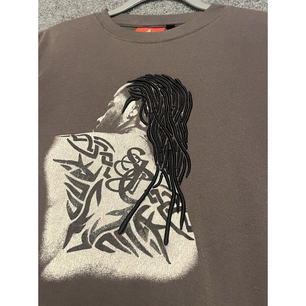 Vintage Sean John Brown Long Sleeve Large shirt Embroidered Braids By Players - Picture 1 of 8